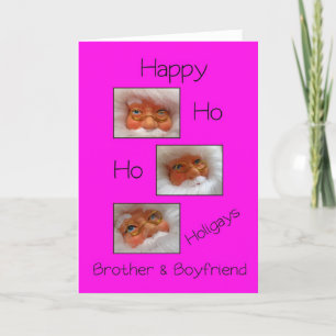 Bruder und Freund glücklich, wie gay x-mas holigay Feiertagskarte