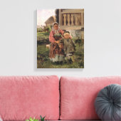 Bruder und Schwester, 1880 Leinwanddruck (Insitu (Wohnzimmer))