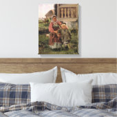 Bruder und Schwester, 1880 Leinwanddruck (Insitu (Schlafzimmer))