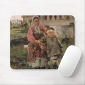 Bruder und Schwester, 1880 Mousepad (Mit Mouse)