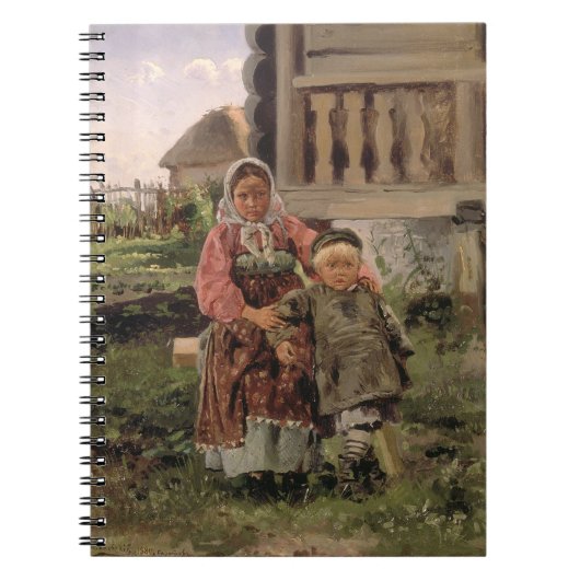 Bruder und Schwester, 1880 Notizblock (Vorderseite)