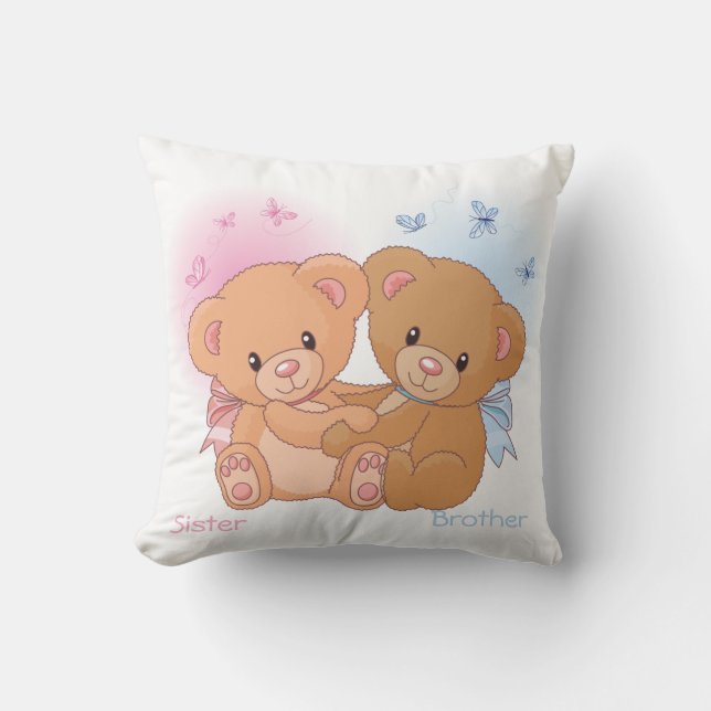 Bruder-und Schwester-Amerikaner MoJo Kissen (Vorderseite)