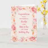 Bruder und Schwester im Jurastudium Glückwünsche Karte (Gelbe Blume)