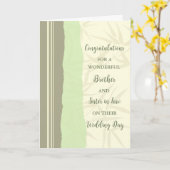 Bruder und Schwester im Jurastudium Glückwünsche Karte (Gelbe Blume)