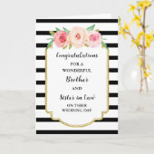 Bruder und Schwester im Jurastudium Glückwünsche Karte (Gelbe Blume)