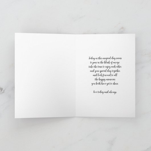 Bruder und Schwester im Jurastudium Glückwünsche Karte (Innenseite)