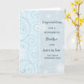 Bruder und Schwester im Recht Hochzeitsgratulation Karte (Gelbe Blume)