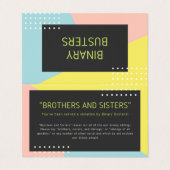 "Bruder-und Schwester-" Intervention w/suggestions Visitenkarten (Außenseite Aufgefaltet)