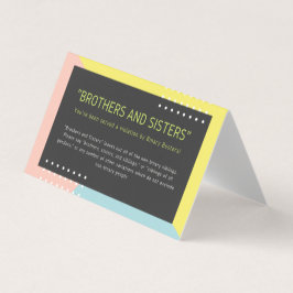 "Bruder-und Schwester-" Intervention w/suggestions Visitenkarten