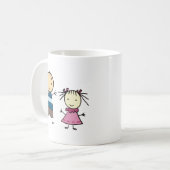 Bruder und Schwester Kaffeetasse (Vorderseite Links)
