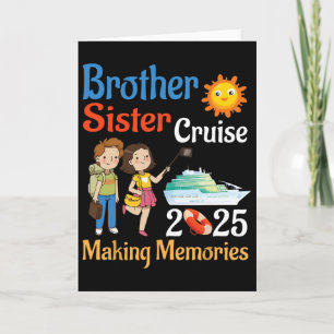 Bruder und Schwester Kreuzfahrt 2025 Trip Erstelle Karte