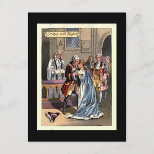 Bruder und Schwester Postkarte