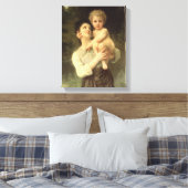 Bruder und Schwester von William Adolphe Bouguerea Leinwanddruck (Insitu (Schlafzimmer))