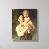 Bruder und Schwester von William Adolphe Bouguerea Leinwanddruck (Vorderseite)