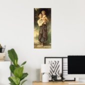 Bruder und Schwester von William Adolphe Bouguerea Poster (Heimbüro)