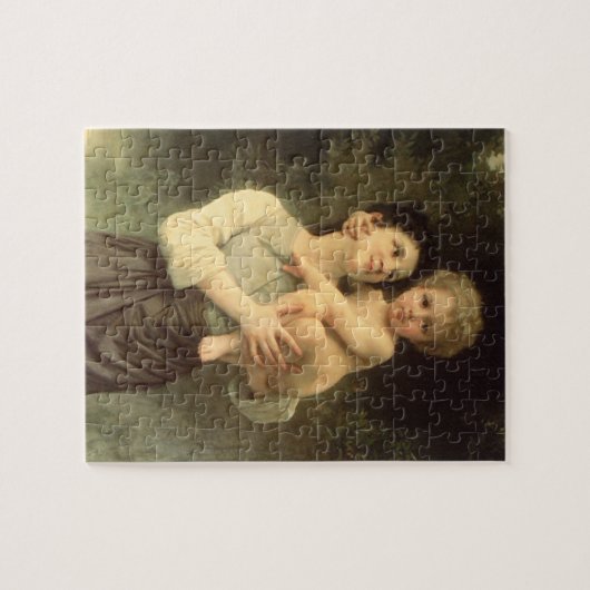 Bruder und Schwester von William Adolphe Bouguerea Puzzle (Horizontal)