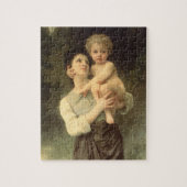 Bruder und Schwester von William Adolphe Bouguerea Puzzle (Vertikal)