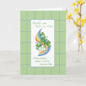 Bruder und Schwesterin Religious St. Patrick’s Da Karte (Gelbe Blume)