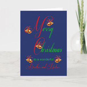 Bruder und sein Partner Christmas Bells Feiertagskarte