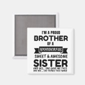 Bruder und sein Phantastischer Schwester Magnet (Vorderseite/Rückseite)