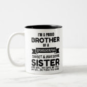 Bruder und sein Phantastischer Schwester Zweifarbige Tasse (Links)