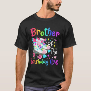 Bruder von Birthday Girl Skater Roller Skate Famil T-Shirt