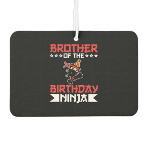 Bruder von Birthday Ninja Kampf Taekwondo Geschenk Autolufterfrischer