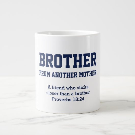 BRUDER VON EINER ANDEREN MUTTER | Christliche Brom Jumbo-Tasse (Vorderseite)