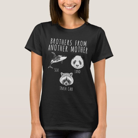 Brüder von einer anderen Mutter Orca Panda Raccoon T-Shirt (Vorderseite)