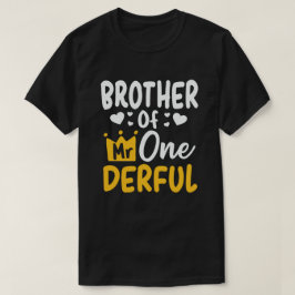 Bruder von Herrn Onederful 1. Geburtstag Party Mat T-Shirt