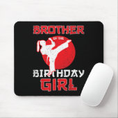 Bruder von Karate Taekwondo Girl Mart Mousepad (Mit Mouse)