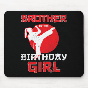 Bruder von Karate Taekwondo Girl Mart Mousepad