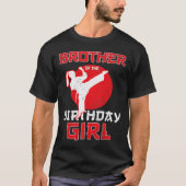 Bruder von Karate Taekwondo Girl Mart T-Shirt (Vorderseite)