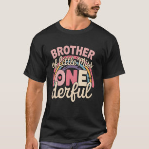 Bruder von Miss Onederful Erste Geburtstagsparty T-Shirt