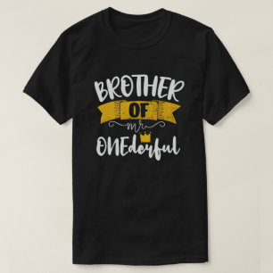 Bruder von Onederful 1. Geburtstag Party Matchin T-Shirt