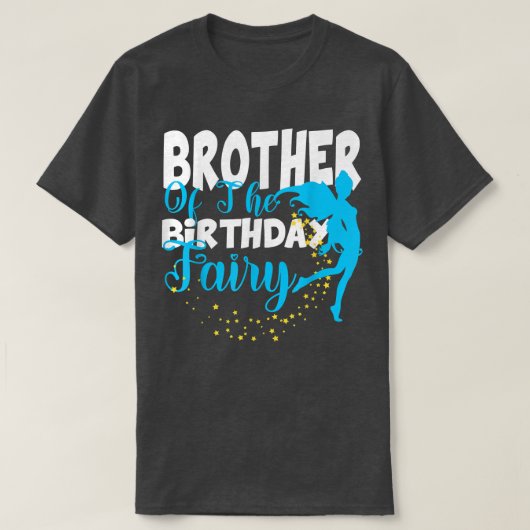 Bruder von The Birthday Fairy Fantasy Birthday Squ T-Shirt (Design vorne)