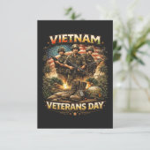 Brüder von Vietnam Dankeskarte (Stehend Vorderseite)