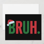 Bruder Weihnachten Cool Meme Trendig Sarkastisch X (Vorne/Hinten)