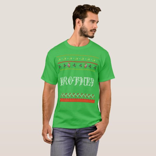 Bruder Weihnachtsfreunde T-Shirt (Vorne ganz)