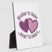 Bruder zu Schwester Fotoplatte (Seite)