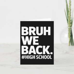 Bruder zurück in der High School am ersten Schulta Karte
