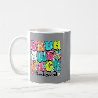 Bruder zurück Lehrer Retro Zurück zur Schule Junge Kaffeetasse