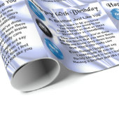 Brudergedicht 60. Geburtstag Geschenkpapier (Rolleneckpunkt)