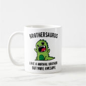 Brüdergeschenk, Brüderliche Tasse, Dinosaurier Bro Kaffeetasse (Links)