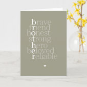 Brudergrusskarte Karte (Gelbe Blume)