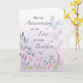 Brüderjubiläum von Loss Watercolor Florals Karte (Gelbe Blume)