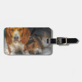 Brüderliche Beagles Gepäckanhänger (Vorderseite horizontal)