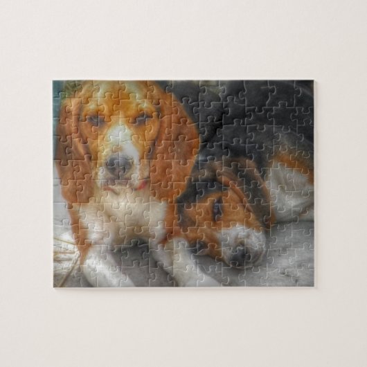 Brüderliche Beagles Puzzle (Horizontal)