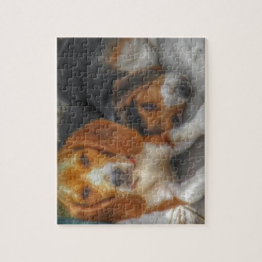 Brüderliche Beagles Puzzle (Vertikal)