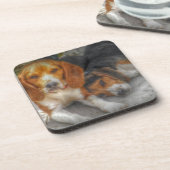 Brüderliche Beagles Untersetzer (Linke Seite)